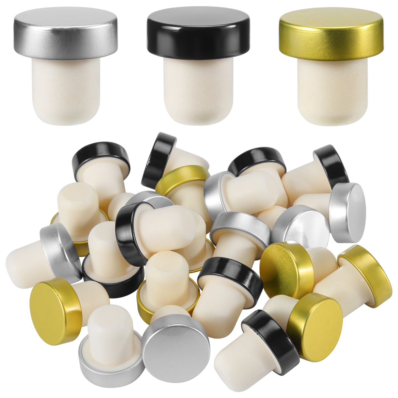 24 Pcs Wine Bottles Wine Stopper, Reusable T-shaped Cork Wine Stopper