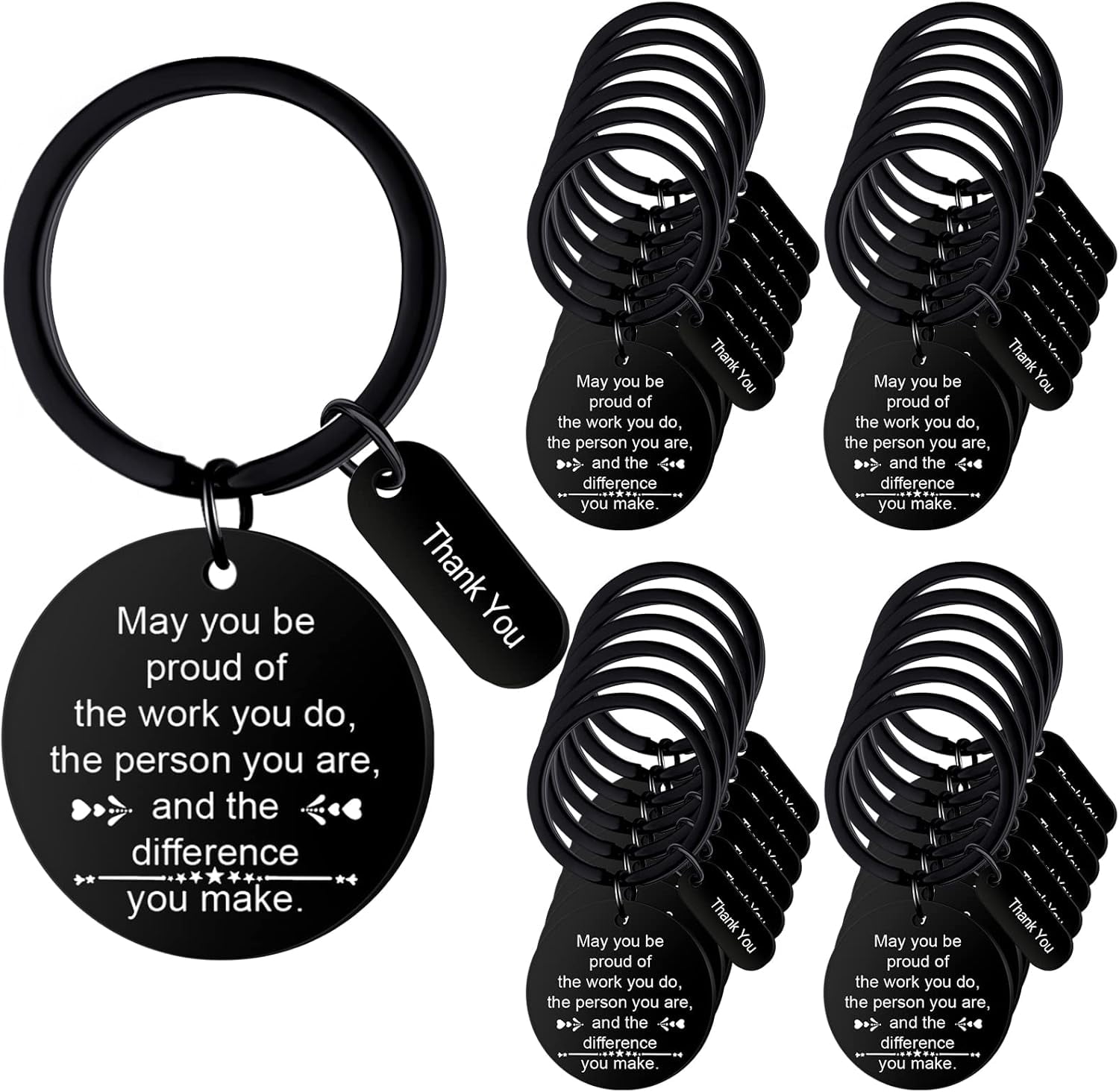24 Pcsemployee Appreciation Keychain Gifts Bulk for Coworkers Thank You ...