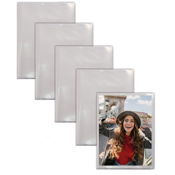 24 Photo Mini Photo Album, 4 x 6 Inch, Pack of 5, Clear View Cover, by Better Office Products, Holds 24 Photos, 5 Pack