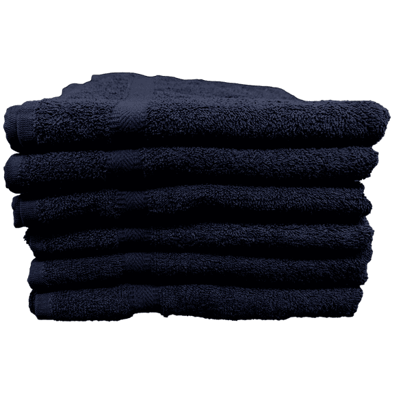 24 Piece Towel Set 100% Cotton 27 x 54 Navy Blue