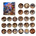 thumbnail image 1 of 24 Piece Christmas Wooden Hanging Ornament Set Scene Countdown Decorations for Holiday Tree Festive Xmas Display, 1 of 8