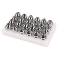 thumbnail image 1 of 24-Piece Chrome Replacement Set - 14x2 Thread Size - Forged Steel Construction-24PCS REPLACEMNT LUG NUTS 14X2 THREAD CHROME, 1 of 9