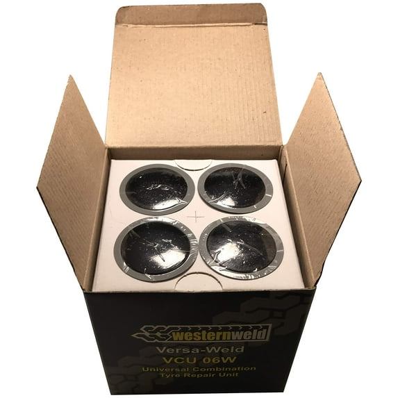 24 Piece Combination Tire Repair Puncture Plug Tyre Patch Kit 36mm Stem 6mm Mushroom