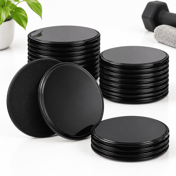 24-Piece Dual Sided Exercise Sliders for Core and Full-Body Workouts