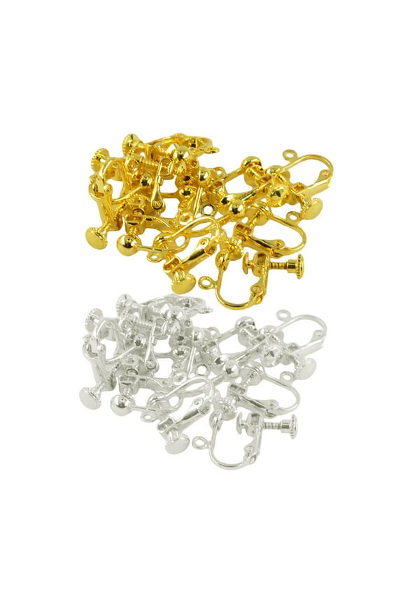 24 Piece Ear Wire NON PIERCED Earrings Making Findings