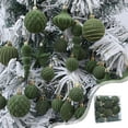 thumbnail image 1 of 24-Piece Flocked Christmas Ball Set, Multicolor Flock Ornaments, Various Styles for Christmas Tree Party Home Decor, 1 of 8