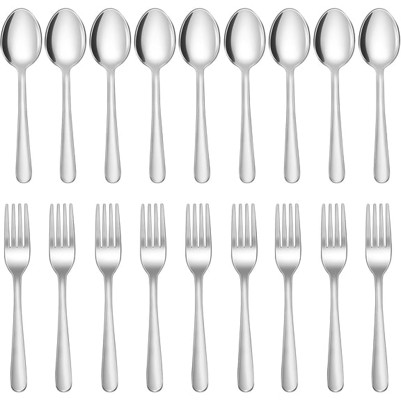 24-Piece Forks and s Silverware Set,s and Forks Food Grade Stainless Steel Flatware Cutlery Set for Home,Kitchen and Restaurant,Mirror Polished & Dishwasher Safe