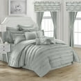 thumbnail image 1 of 24 Piece Hailee Reversible Printed 2-in-1 look Comforter Set includes Sheets, 1 of 8