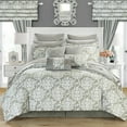 thumbnail image 1 of 24 Piece Hailee Reversible Printed  2-in-1 look Comforter Set includes Sheets, 1 of 8