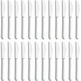 thumbnail image 1 of 24-Piece Knife Set, 9-Inch Dinner & Butter Knives, Stainless Steel Table Knife Set, Dishwasher Safe & Mirror Polished, Silverware for Home/Restaurant/Kitchen, 1 of 7