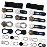 24-Piece No-Sew Button Extender Set for Men's Shirt Collars, Jeans and Pants