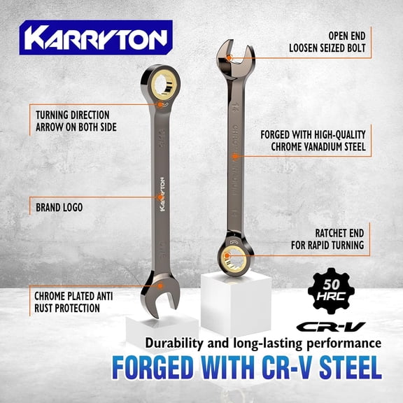 24-Piece Ratcheting Wrench Set (Metric & SAE)