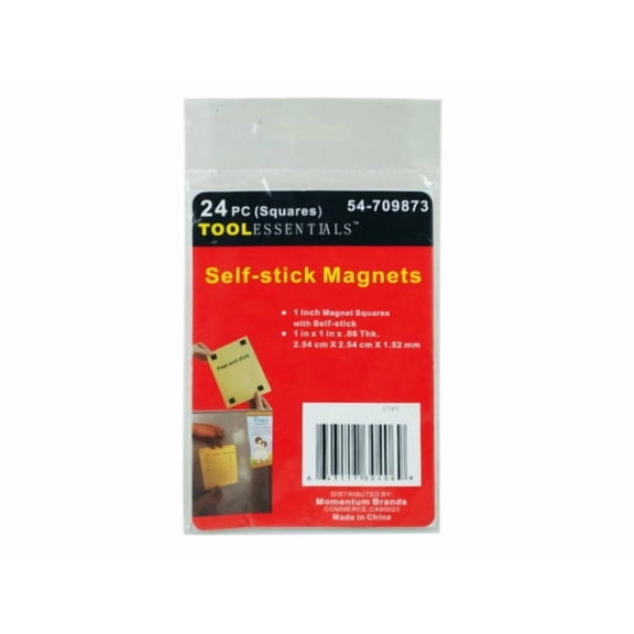 24 Piece Self Stick Magnet Squares