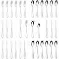 thumbnail image 1 of 24 Piece Silverware Set for 4, Premium Stainless Steel Cutlery Set, Utensil Sets, Flatware Sets for 4, Forks Spoons and Knives Set Dishwasher Safe for Home Kitchen, 1 of 8
