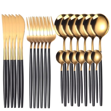 ANNOVA 24-Piece Silverware Set - Stainless Steel Flatware, Service For 6