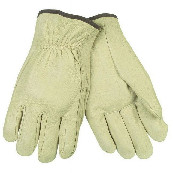 24-Piece Unlined Pigskin Driver Gloves - X-Large, Cream