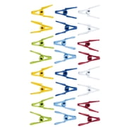 Versatile 24-Piece Assorted Wire Clips Set for Kitchen and Office, Bright Colors