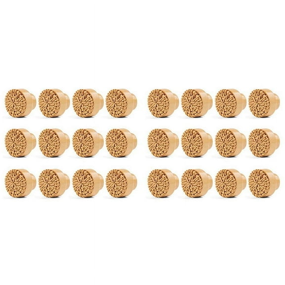 24 Pieces 35mm Boho Dresser Knobs Rattan Knobs Wood Drawer Knobs Round Wooden Dresser Handles with Screws,Nature,24 x Rattan Drawer Knobs(3.5 x 3cm) 24 x screws(25mm),Wood Color
