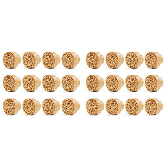 24 Pieces 35mm Boho Dresser Knobs Rattan Knobs Wood Drawer Knobs Round Wooden Dresser Handles with Screws,Nature,24 x Rattan Drawer Knobs(3.5 x 3cm) 24 x screws(25mm),Wood Color