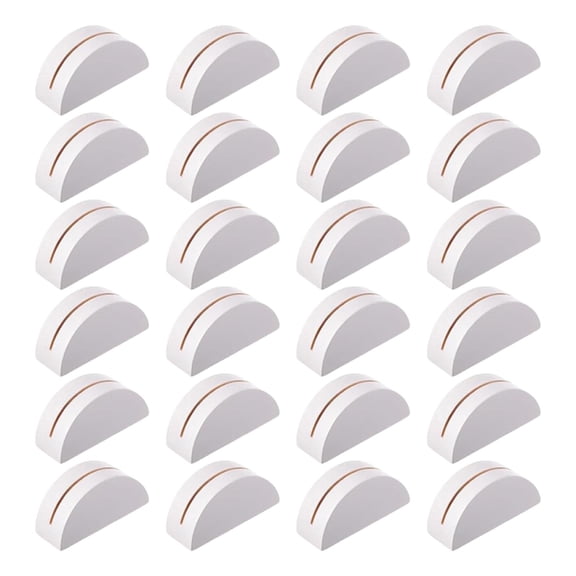 24 Pieces Card Stands Table Number Stands Place Card Holders Wooden Lightweight Functional for Restaurant Office Wedding