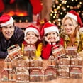 thumbnail image 1 of 24 Pieces Christmas Treat Boxes Cute Cardboard Goodie Present Boxes Cookie Candy Boxes with Handles for Gift Giving Packaging, 1 of 8
