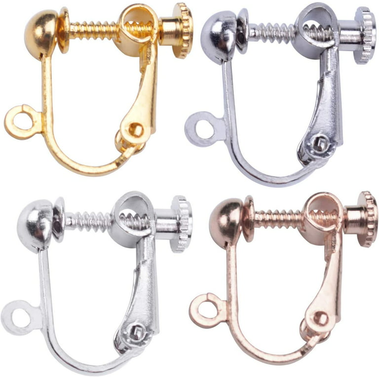 Clip On Earring Post Converters - 4 Pack