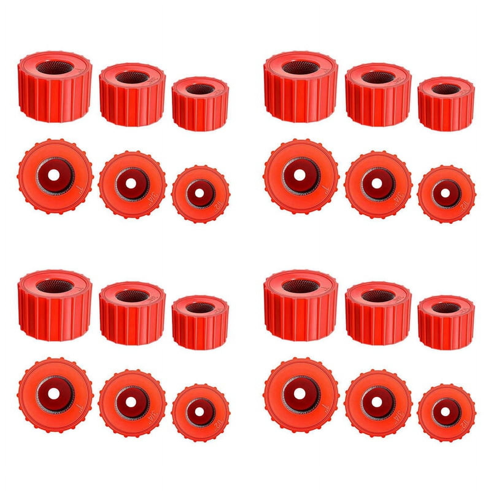 24 Pieces Copper Pipe Cleaners, Handy Sized Plumber, Tube Cleaning Brush for Copper, Copper Pipe Cleaner (3 Sizes)