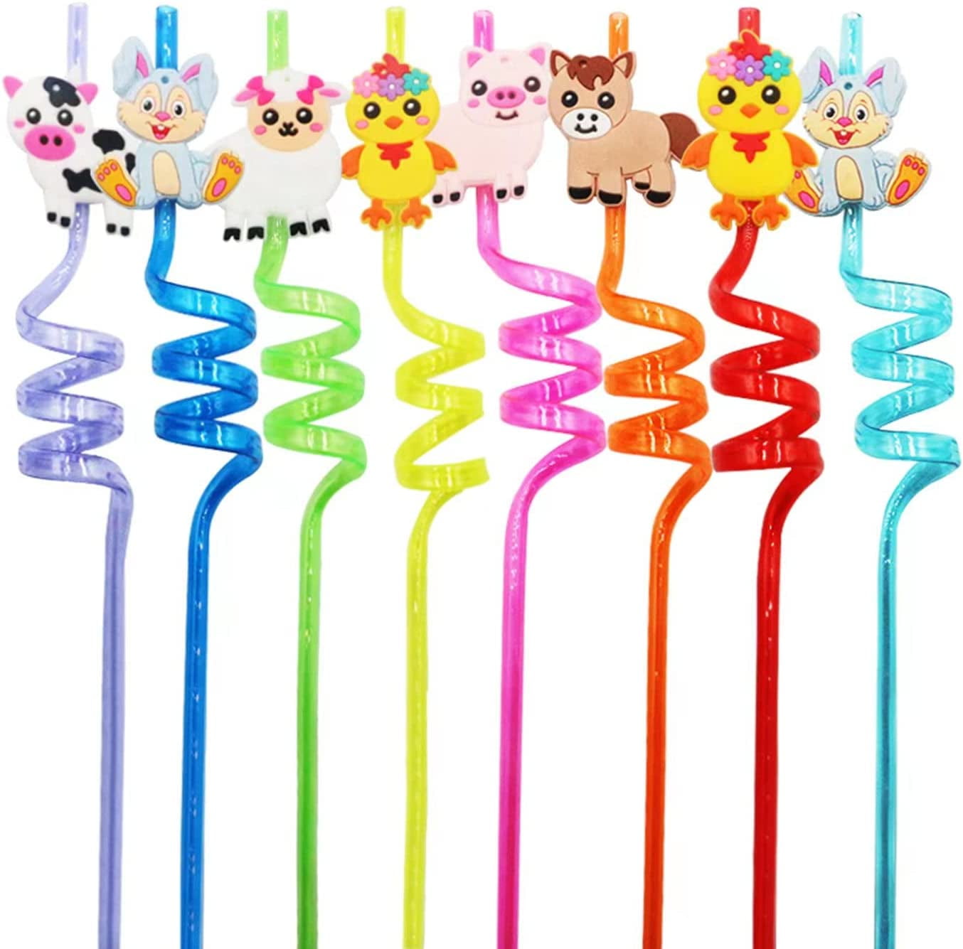 Disney Mickey Mouse Plastic Straw Children's Birthday Party Decor Colorful  Reusable Eco Straw Children Straws Party Supplies