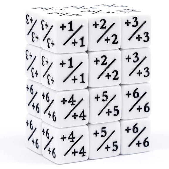 24 Pieces D6 Cube Loyalty Dice Counters Token Compatible With MTG CCG, Card Game Accessories