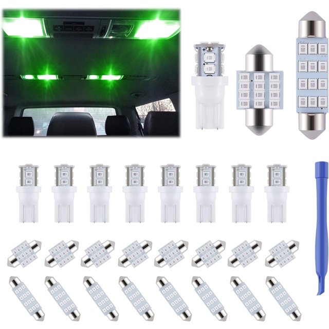 24 Pieces Dome Light LED Car Interior Bulb Kit Set 194 T10 DE3175 578