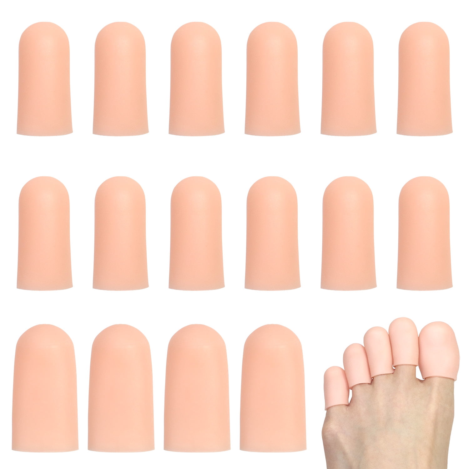 24 Pieces Gel Toe Cap Silicone Toe Protector Toe Guards to Cushion ...
