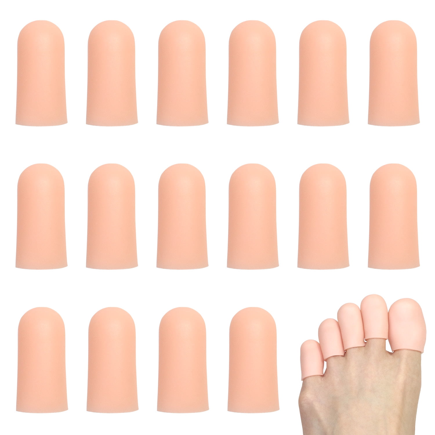 24 Pieces Gel Toe Cap Silicone Toe Protector Toe Guards to Cushion ...
