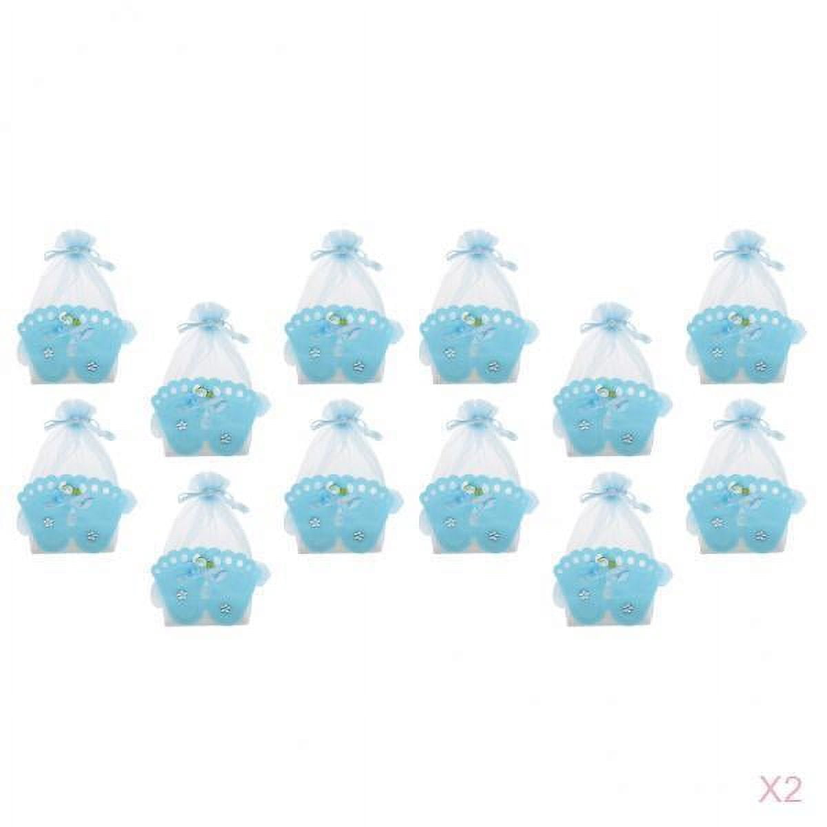 24 Pieces Gift Box Baby Shower Favor Blue