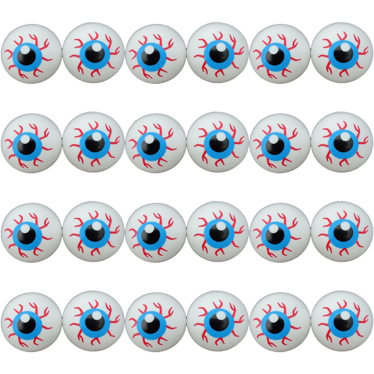 24 Pieces Halloween Eyeballs Plastic Scary Eyeballs Halloween Skeleton