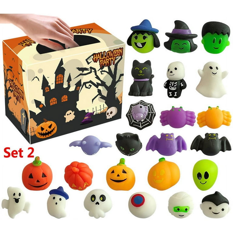 24 Pieces Halloween Toy Halloween Party Gift Gift Bag Filler Halloween  Treats Prize, Push Pop Bubble Toys Stress Relief Anti-Anxiety Toys,blind box,Party  Favors, Classroom, Gift Bag Fillers 