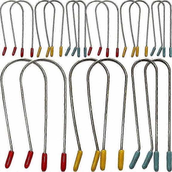 24 Pieces Hot Curler Clips for Hair Rollers, Replacement Securing Pins for Home Salon Use