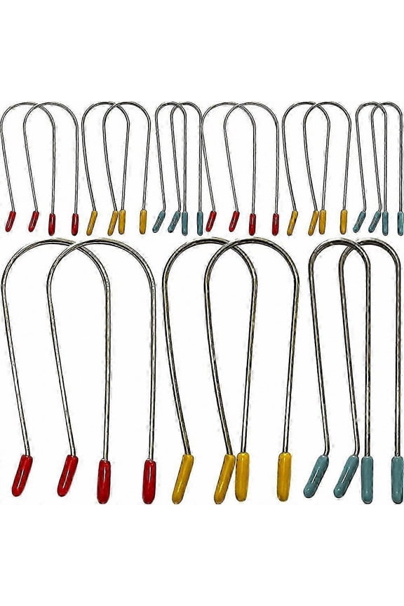 24 Pieces Hot Curler Clips for Hair Rollers, Replacement Securing Pins for Home Salon Use