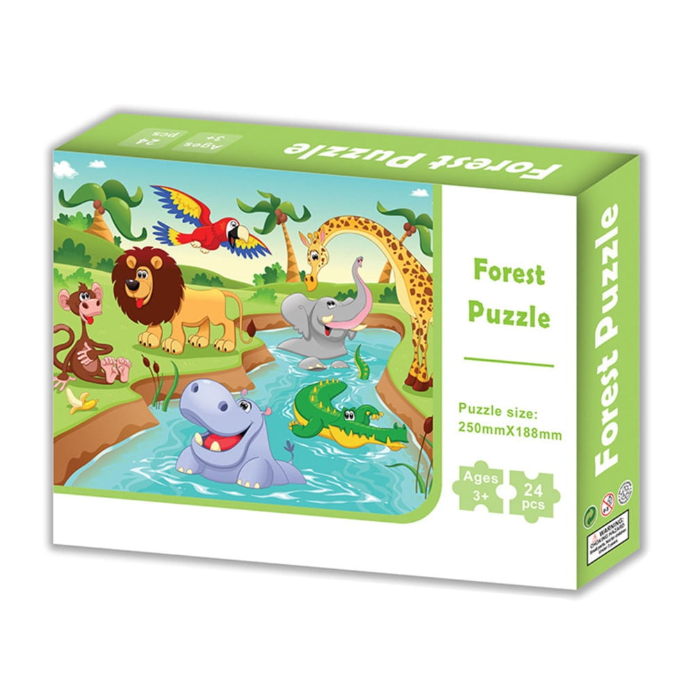 24 Pieces Jigsaw Puzzles Perfect Snap Tight Interlocking Puzzles For Age 2  3 4 5 6 Years