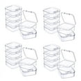 thumbnail image 1 of 24 Pieces Mini Plastic Clear Storage Box for Collecting Small Items, Beads, Jewelry, Business Cards,24 x Storage Box,Transparent, 1 of 7