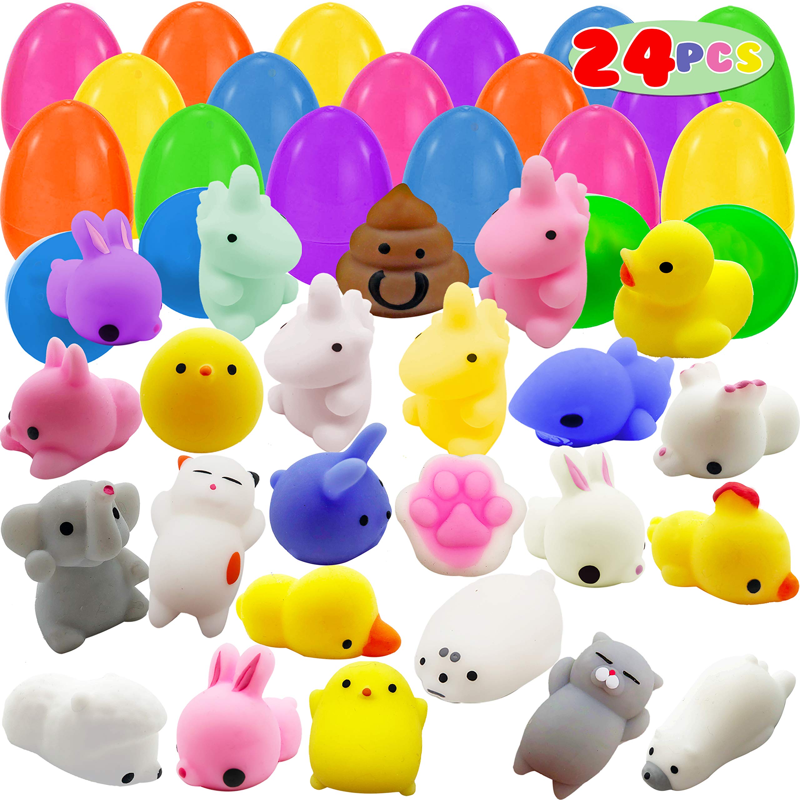 24-Pack Prefilled Easter Eggs With Metal Puzzle Toys - Brain Teaser Games For Egg Hunts, Teens, Party Favors