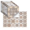 thumbnail image 1 of 24 Pieces Moroccan Wallpaper Tile Stickers Self Adhesive Removable Wall Backsplash Heat Resistant Furniture Staircase DIY Wall Tile Decals for Kitchen Bathroom Home Decor, 1 of 9