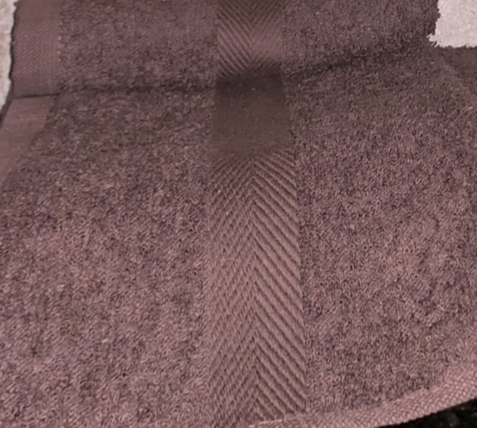24 Pieces New Brown Salon SPA GYM Hand Towels Dobby Border 16x27 inches