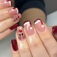 thumbnail image 1 of 24 Pieces New Christmas Elk Red Wearable Nail Art - Medium - sized, Detachable Christmas Hat, Lovely Nail Art Stickers, 1 of 5