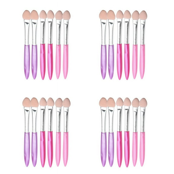 24 Pieces One End Foam Tip Applicators Eyeshadow Brush