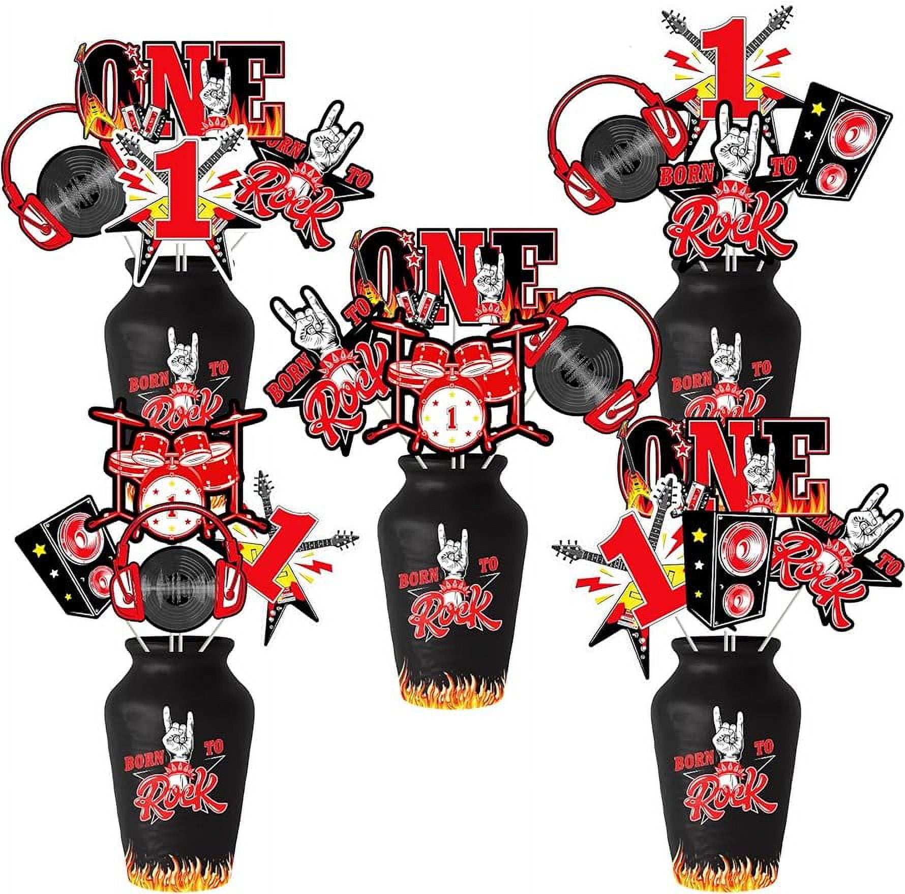 200 Pieces One Rocks 1st Birthday Confetti For Boy Girl, Rock