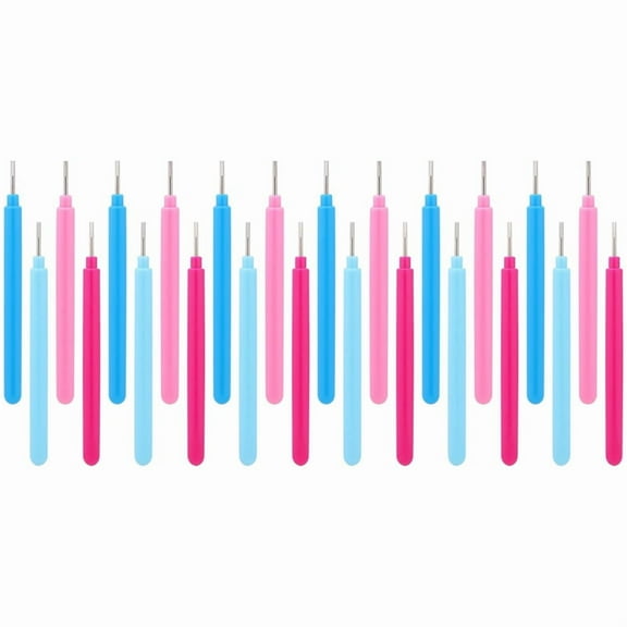 24 Pieces Paper Quilling Tools Slotted Kit Rolling Curling Quilling Needle Pen Paper Quilling Pen Volume Curling Pen,24 x Quilling Needle Pen