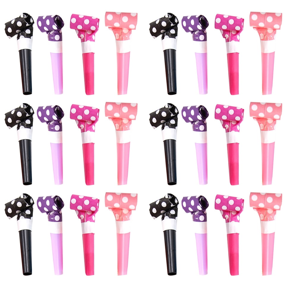 24 Pieces Party Blower Party Horns Noisemakers Whistles Party Squawkers