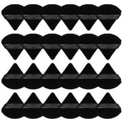 24 Pieces Powder Puff Face Soft Triangle Makeup Puff for Loose Powder Body Powder, Velour Makeup Blender Sponge Foundation Blending Sponges Set Beauty Makeup ToolsBlack