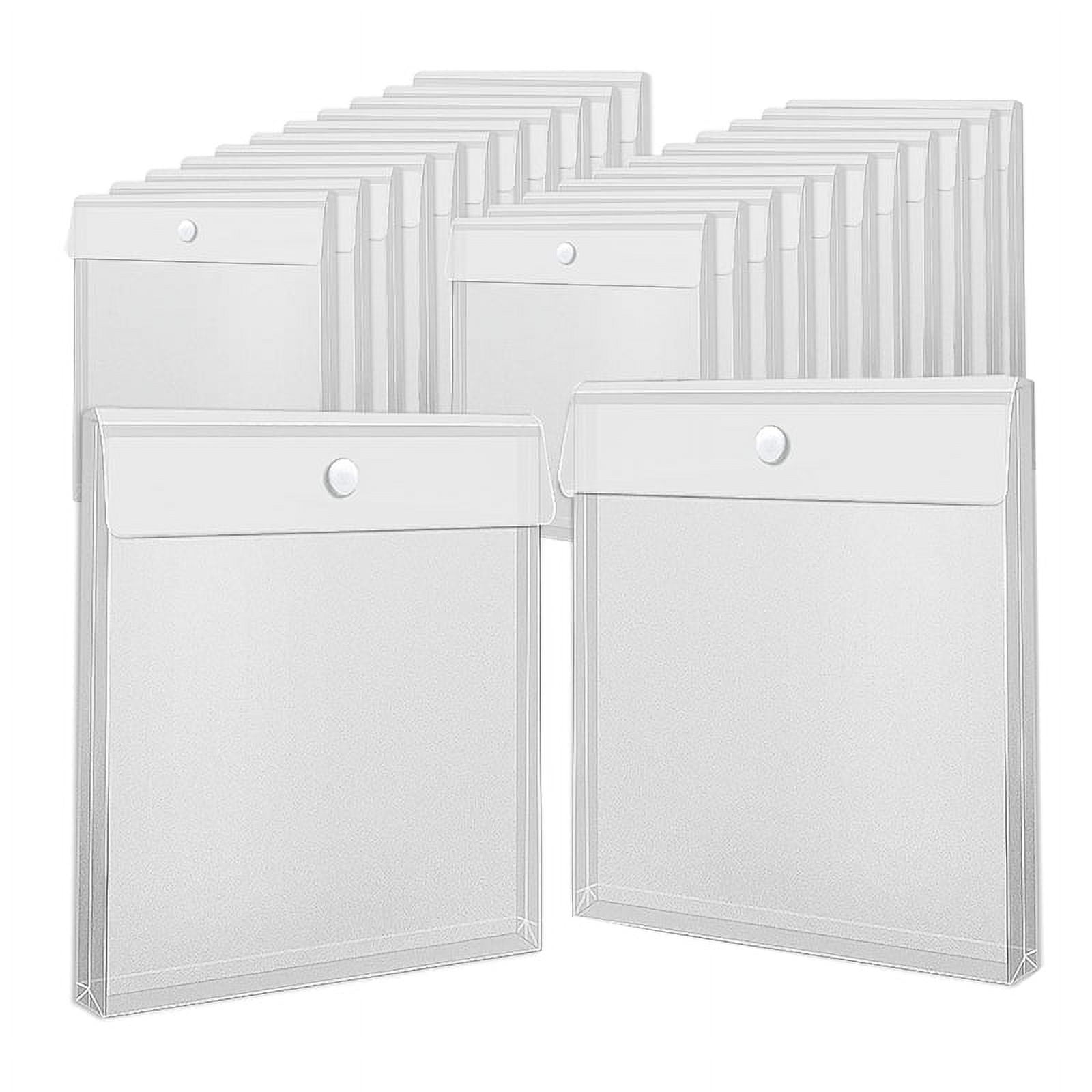 24 Pieces Scrapbook Paper Storage with Hook and Loop Closure, 12X12