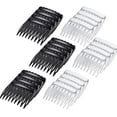 thumbnail image 1 of 24 Pieces Small Hair Side Combs Plastic French Teeth Hair Combs Hair Clip Comb DIY Bridal Wedding Veil Comb for Fine Hair and Most Hairstyles Black and Clear, 1 of 4